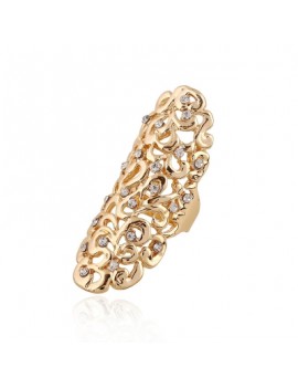 Fashion Exaggeration Hollow Carving Alloy Drill Ring